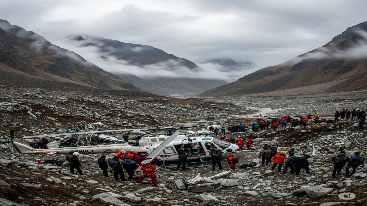 Kedarnath Tragedy: Helicopter Crash Kills Seven, Services Halted for Two Days
